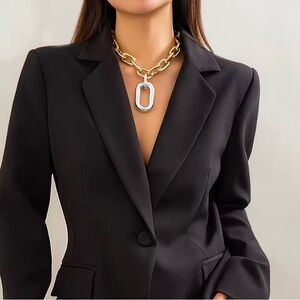 Gold and Silver Chain Necklace